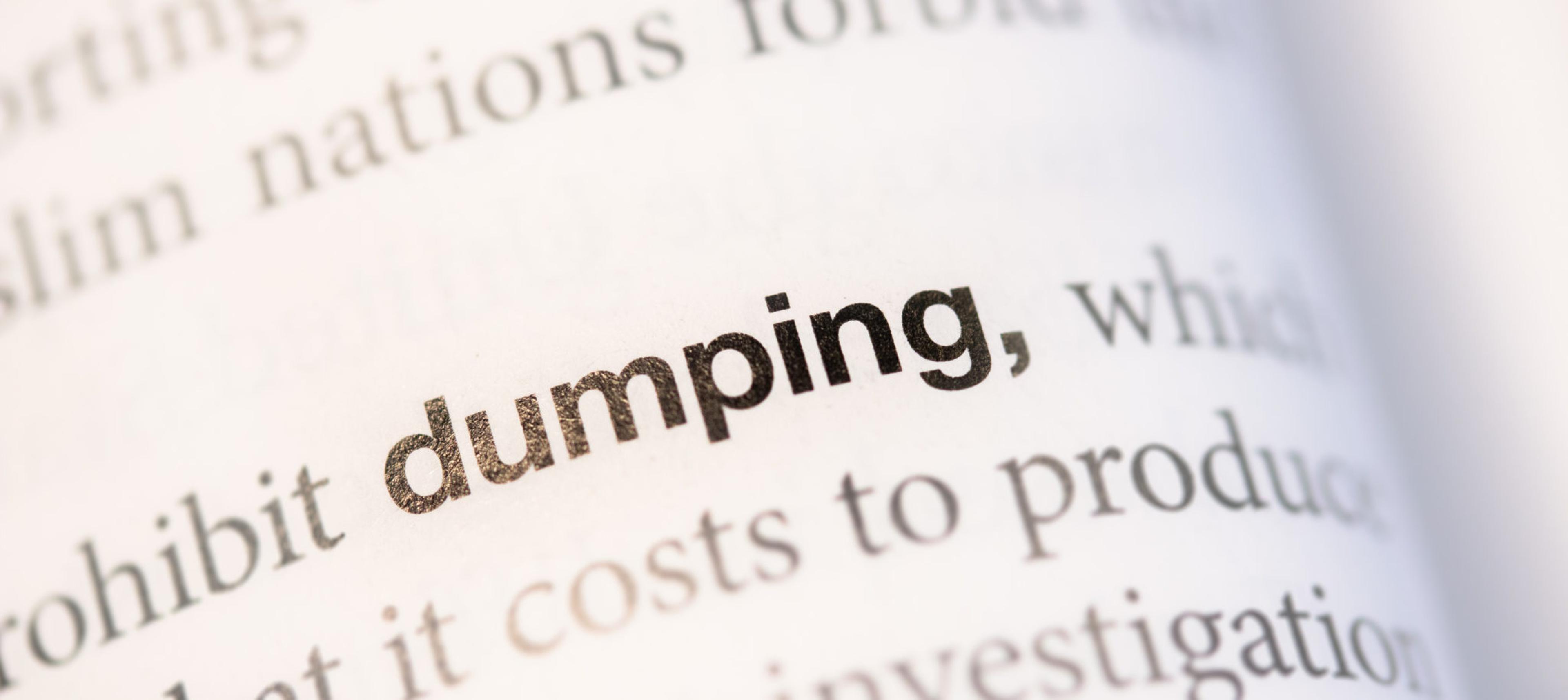 O que é dumping? Como funciona?