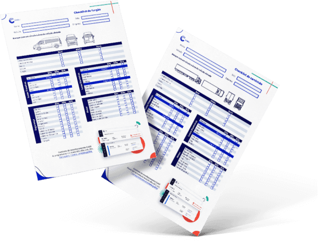 Exemplo impresso das checklists de revisâo veicular da Cobli.